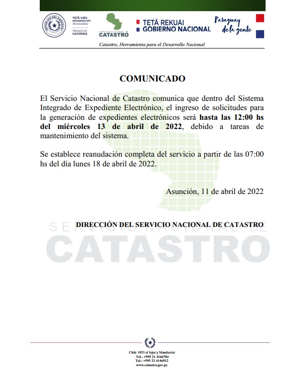 COMUNICADO SNC 